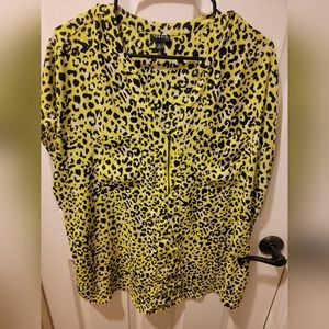 Torrid Georgette Zip Front Dolman Blouse